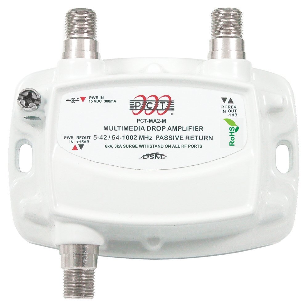 Pct Intl Pct-ma2-m Ultra Mini Multimedia Catv Amp With Passive Return Path