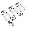 EShine Hand Wave Activated Under Cabinet LED Lighting Kit, Dimmable, 6-Pack 7 in - Touchless Dimming Control, Black Under Counter Lights for Kitchen, Garage, Office, Shelf - Warm White (3000K) view 1