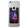 (Two) Galaxy cell phone stick on wallet card holder phone pocket for iPhone, Android and all smartphones. view 3