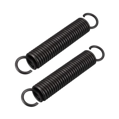 uxcell Extension Spring - 2.5mm Wire Dia, 18mm OD, 110mm Free Length Spring Steel Small Dual Hook Tension Spring 2 Pcs