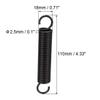 uxcell Extension Spring - 2.5mm Wire Dia, 18mm OD, 110mm Free Length Spring Steel Small Dual Hook Tension Spring 2 Pcs view 2