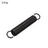 uxcell Extension Spring - 2.5mm Wire Dia, 18mm OD, 110mm Free Length Spring Steel Small Dual Hook Tension Spring 2 Pcs view 3