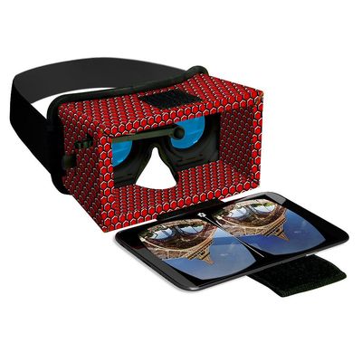 Smart Theater Virtual Reality Deluxe Cardboard Headset + 100's Free Apps