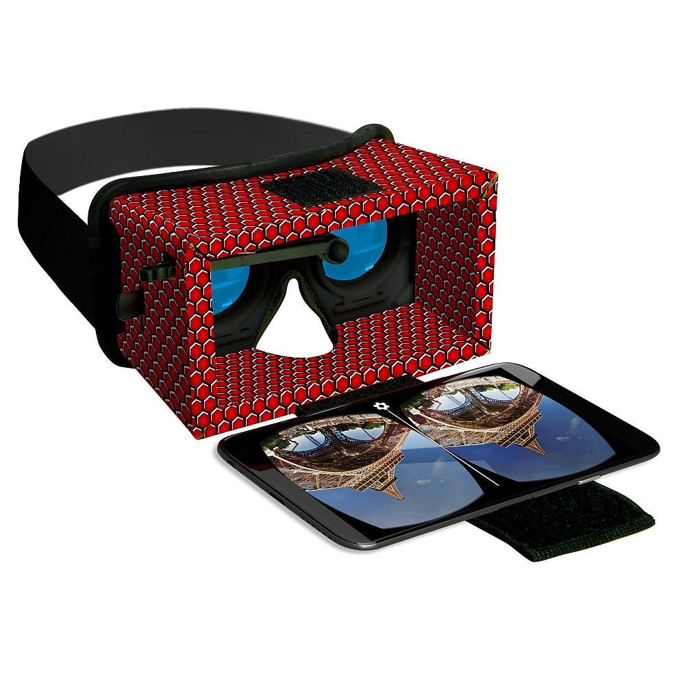 Smart Theater Virtual Reality Deluxe Cardboard Headset + 100's Free Apps