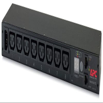APC Rack PDU, Metered, 1U, 12A/208V, 10A/230V, (8) C13