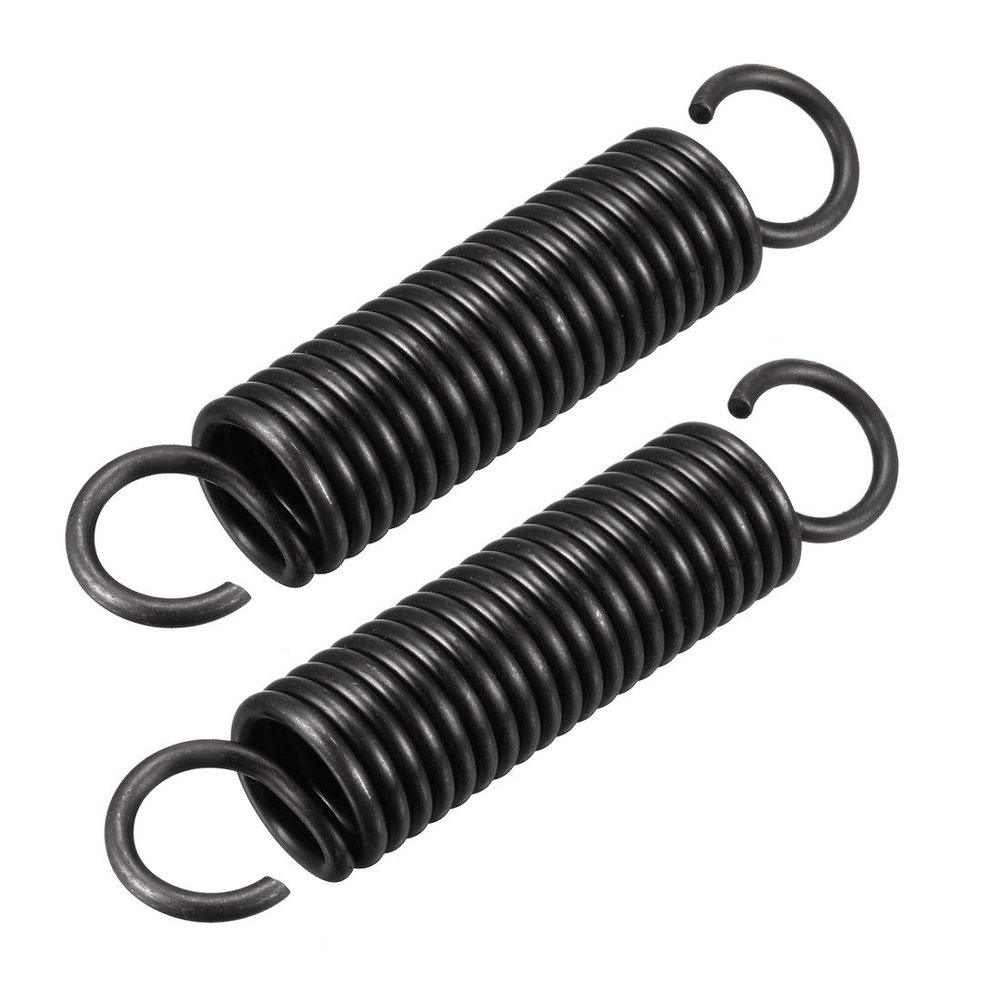uxcell Extension Spring - 2.5mm Wire Dia , 18mm OD , 90mm Free Length Spring Steel Small Dual Hook Tension Spring 2pcs