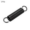 uxcell Extension Spring - 2.5mm Wire Dia , 18mm OD , 90mm Free Length Spring Steel Small Dual Hook Tension Spring 2pcs view 3