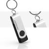MOSDART USB2.0 128MB(NOT 128GB) Flash Drive, Swivel Design with LED Indicator, Keychain Loop, FAT32 Memory Stick for Data Storage, Black(Pack of 10) view 2