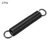 uxcell Extension Spring - 2.5mm Wire Dia, 18mm OD, 115mm Free Length Spring Steel Small Dual Hook Tension Spring 2pcs view 3
