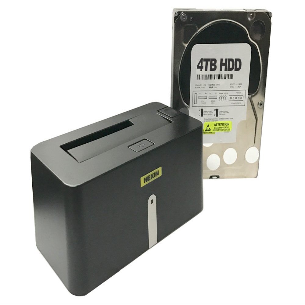 NEXIN NEX-DS1U3 USB 3.0 Hard Drive Docking Station + WL 4TB 3.5" SATA Hard Drive (Combo) - Retail
