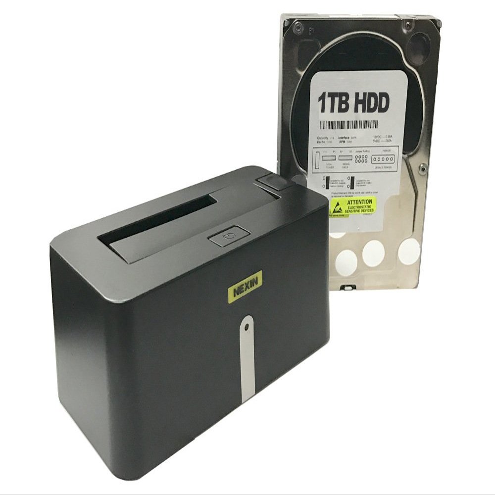 NEXIN NEX-DS1U3 USB 3.0 Hard Drive Docking Station + WL 1TB 3.5" SATA Hard Drive (Combo) - Retail