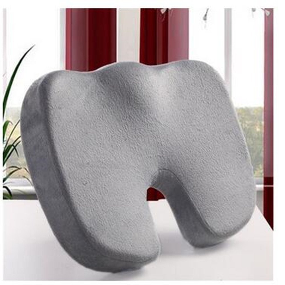 DUOJIN 1pc Gray Car Seat Cushion Protector Sit Cover Mat Pad Protect Lower Back Spinal