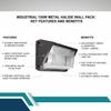 Ark Lighting Small Wall Pack 150W Metal Halide Pulse Start - Wall-Mounted Outdoor Light | Dark Bronze, 120V, Durable Aluminum Construction, Non-Removable Fixture for Exterior & Industrial Use view 2