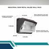 Ark Lighting Small Wall Pack 150W Metal Halide Pulse Start - Wall-Mounted Outdoor Light | Dark Bronze, 120V, Durable Aluminum Construction, Non-Removable Fixture for Exterior & Industrial Use view 3