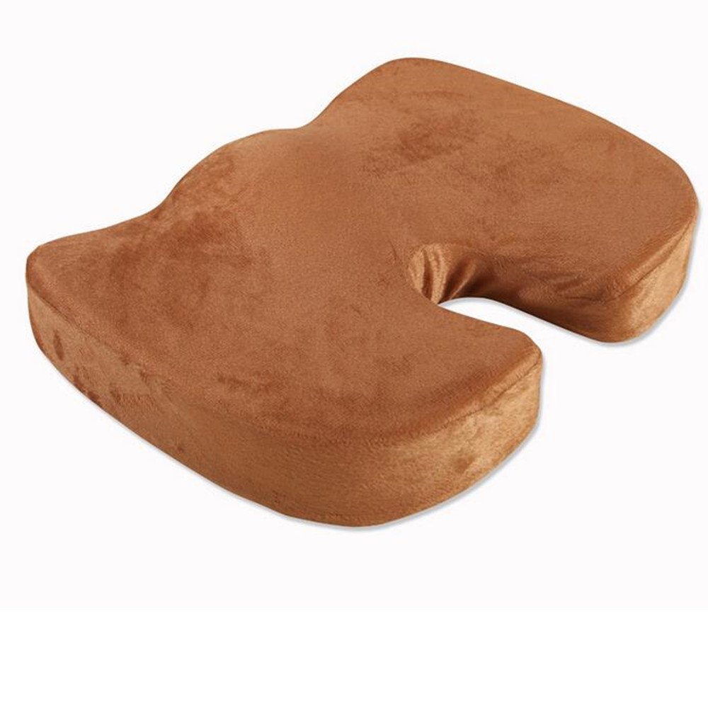 DUOJIN 1pc Coffee Car Seat Cushion Protector Sit Cover Mat Pad Protect Lower Back Spinal