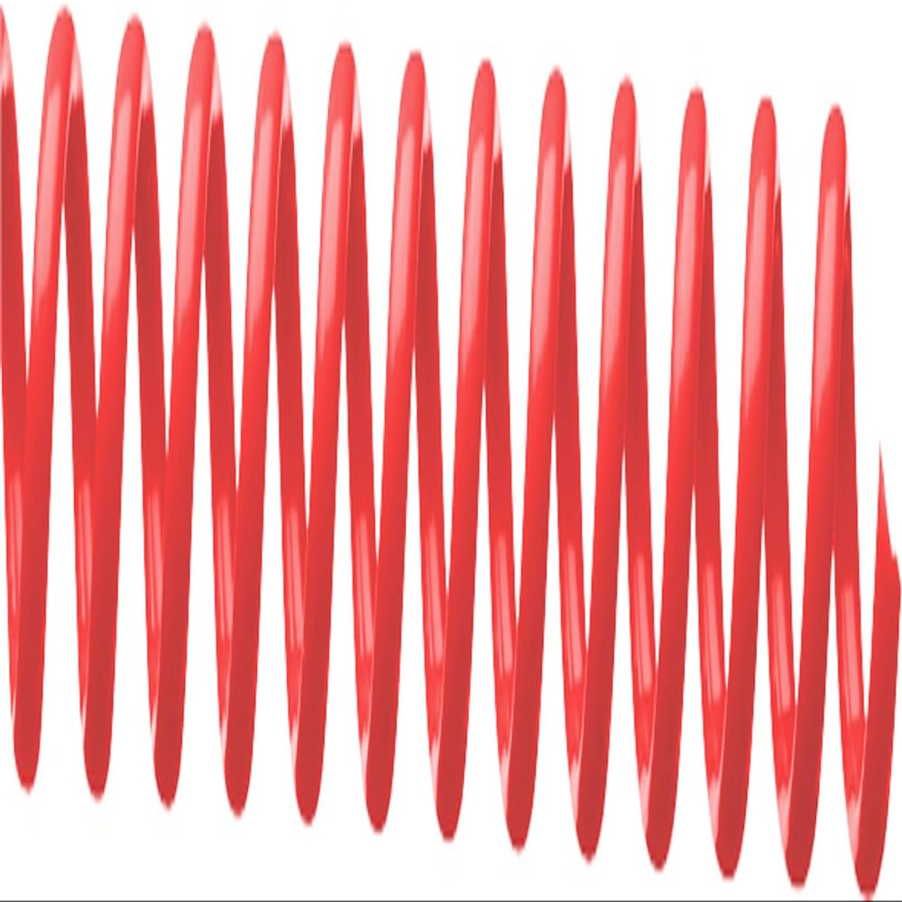 Spiral Coil Binding Spines 9mm x 305mm, Neon Red, 100/Pack