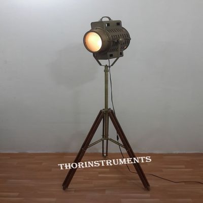 THOR INSTRUMENTS Hollywood Designer Nautical SPOT Light Tripod LAMP Modern SEARCHLIGHT W/Tripod Stand Rustic Vintage Home Decor Gifts