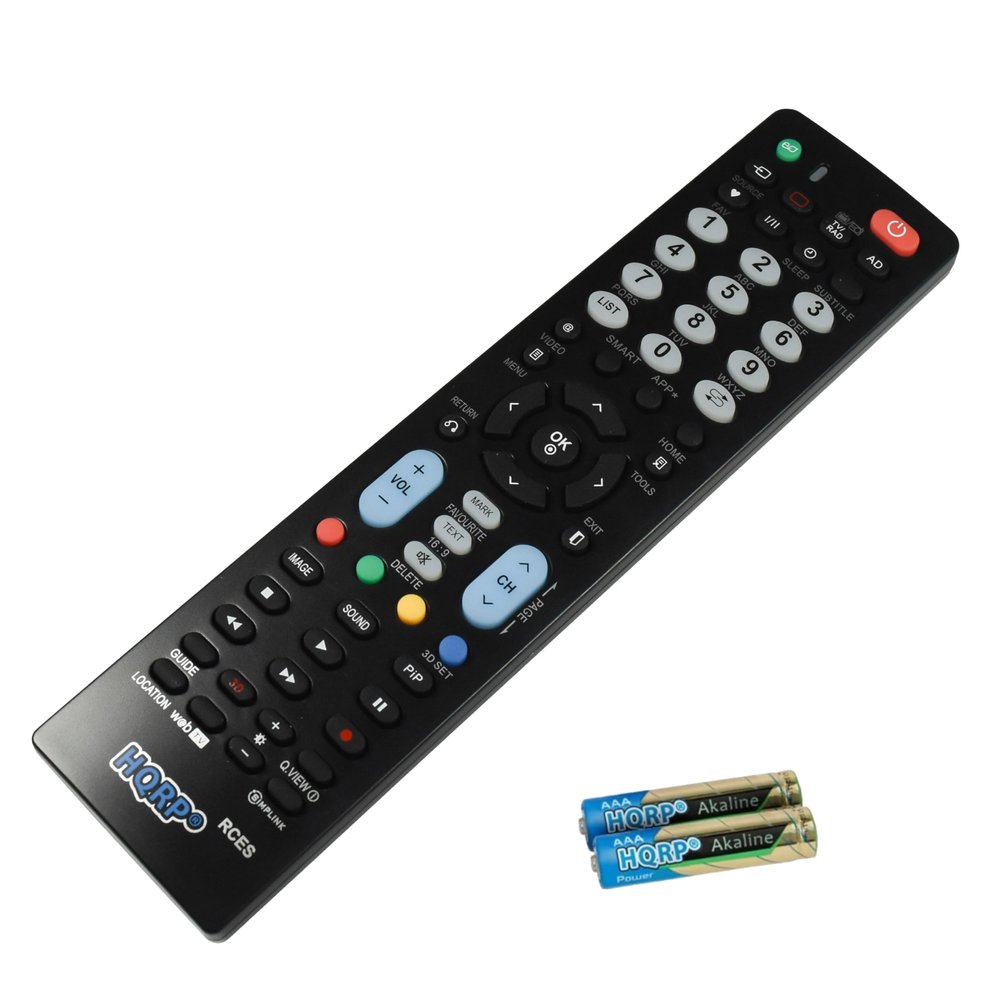 HQRP Remote Control Compatible with LG 65LA9700 55LA9700 42LN5400 47LN5400 50LN5400 55LN5400 32LN5300 39LN5300 42LN5300 32LN530B LA9700 A9700 LN5400 N5400 LN5300 N5300 LCD LED HD TV Smart 1080p