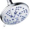Aquadance Antimicrobial 6-Setting Shower Head, Soft Purple/Chrome, 6" view 1