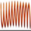 Spiral Coil Binding Spines 9mm x 305mm, Orange, 100/Pack view 1