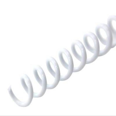 Spiral Coil Binding Spines 9mm x 305mm, Brilliant White, 100/Pack