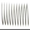 Spiral Coil Binding Spines, White, 9mm x 305mm, 4:1, 100/Pack view 1