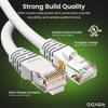 GEARit Cat 6 Ethernet Cable (24-Pack 4 Feet) Cat6 Network Patch, 10Gbps, RJ45, Snagless Cord, Gold-Plated Connectors, Internet for PC, TV, Tablet, Router, Printer, Servers, IT Data Center - White view 2