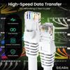 GEARit Cat 6 Ethernet Cable (24-Pack 4 Feet) Cat6 Network Patch, 10Gbps, RJ45, Snagless Cord, Gold-Plated Connectors, Internet for PC, TV, Tablet, Router, Printer, Servers, IT Data Center - White view 3