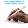 FRTMA Compatible with Apple Pencil Magnetic Sleeve, Soft Silicone Holder Grip Compatible with Apple iPad Pro Pencil, Ivory White (Apple Pencil Not Included) view 3