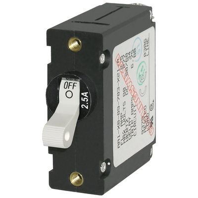 Blue Sea Systems 7197 A-Series Toggle Circuit Breaker - Single Pole,Beige