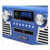 Victrola Haley Retro Bluetooth Record Player & Multimedia Center with Built-in Speakers - 3-Speed Turntable, CD Player, AM/FM Radio, 3.5mm Aux-In, Wireless Music Streaming, Blue view 2