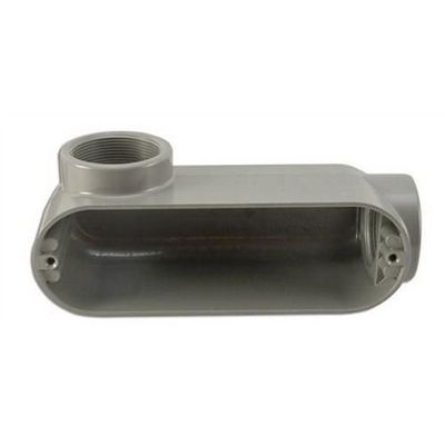 Mulberry 14813 Die Cast Aluminum Type LL Combination Conduit Body With Cover and Gasket 1 Inch