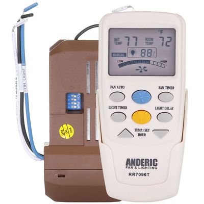 Anderic Add-on Thermostatic Remote Kit to Any 3-Speed Ceiling Fan