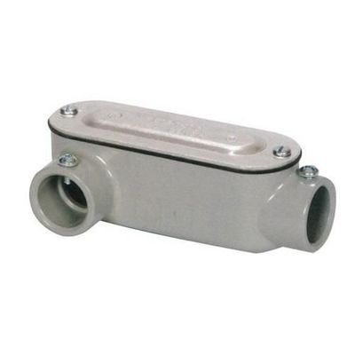Mulberry 14823 Die Cast Aluminum Type LR Combination Conduit Body With Cover and Gasket 1 Inch