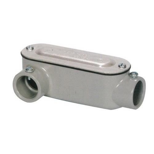 Mulberry 14823 Die Cast Aluminum Type LR Combination Conduit Body With Cover and Gasket 1 Inch