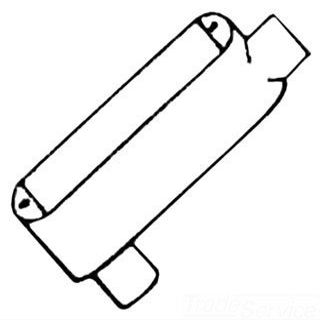 Mulberry 14803 Die Cast Aluminum Type LB Combination Conduit Body With Cover and Gasket 1 Inch