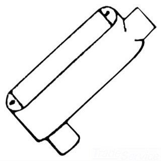 Mulberry 14803 Die Cast Aluminum Type LB Combination Conduit Body With Cover and Gasket 1 Inch