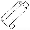 Mulberry 14803 Die Cast Aluminum Type LB Combination Conduit Body With Cover and Gasket 1 Inch view 1