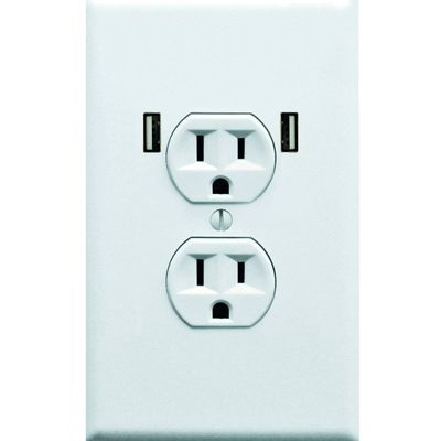 Realistic Fake Electrical Outlet Prank Sticker 10 Pack. Easy To Apply Strong Adhesive Gag Power Socket and USB. Fun Stickers to Confuse Festival Goers, Bar Patrons, Airport Travelers & House Guests