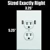 Realistic Fake Electrical Outlet Prank Sticker 10 Pack. Easy To Apply Strong Adhesive Gag Power Socket and USB. Fun Stickers to Confuse Festival Goers, Bar Patrons, Airport Travelers & House Guests view 4