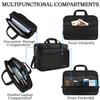 Ytonet Laptop Briefcases for Men, 17 Inch Expandable Briefcase Computer Bags for Laptop for Men, Water Resistant Multi Compartments Men's Work Bag with Luggage Strap for Bussiness Travel, Black view 3