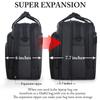 Ytonet Laptop Briefcases for Men, 17 Inch Expandable Briefcase Computer Bags for Laptop for Men, Water Resistant Multi Compartments Men's Work Bag with Luggage Strap for Bussiness Travel, Black view 4