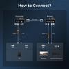 TESmart 1080P 60Hz Long Range 984ft USB VGA KVM Extender Over Cat5e Cat6 Ethernet Cable (up to 984ft/300m, Transmitter+Receiver) view 3