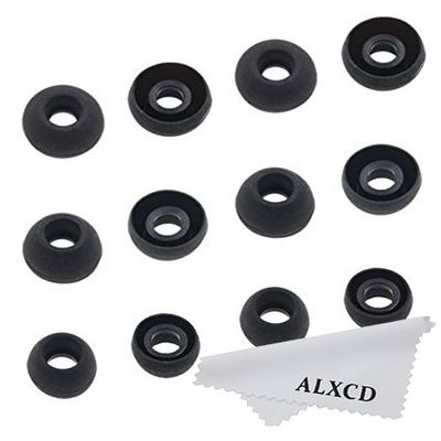 ALXCD Ear Tips for Powerbeats 2 3 Wireless Headphone, SML 3 Sizes 6 Pair Silicone Replacement Earbud Tips Ear Gel, Fit for Beats Powerbeats 3 Wireless [6 Pair](Black)