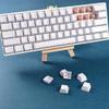 YMDK Blank Thick PBT OEM Profile 61 ANSI Keycaps for MX Switches Mechanical Keyboard (White)(Only Keycap) view 4
