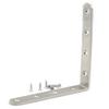 Fujiyuan 5 PCS 150mm x 25mm Hinge Corners Stainless Steel Corner Brace Joint L shape Angle Bracket Furniture Fitting Holes Connector DIY view 1