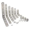 Fujiyuan 5 PCS 150mm x 25mm Hinge Corners Stainless Steel Corner Brace Joint L shape Angle Bracket Furniture Fitting Holes Connector DIY view 3