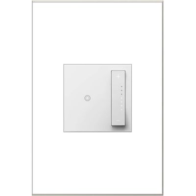 Legrand Adorne sofTap Dimmer Electric Switch 0-10V, White Finish, ADTP4FBL3PW4
