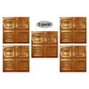 American Tin Ceilings [5 Pack] 24" x 24" Tin Nail-Up Ceiling Tiles | Pattern #1 Rustic Copper Square Pattern Design with Modern Beveled Squares for Ceilings & Kitchens - Made in USA | kit-n-p01-crt view 2