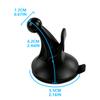 EKIND Replacement Cradle and Removable Car Windscreen Windshield Suction Cup Mount 17mm Swivel Ball GPS Holder Compatible for Garmin GPS Nuvi -Black view 2